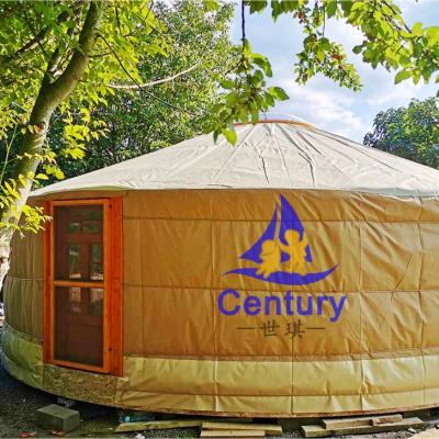 China Modern Luxury Mongolian Yurt Durable Wooden Frame Bedroom for sale