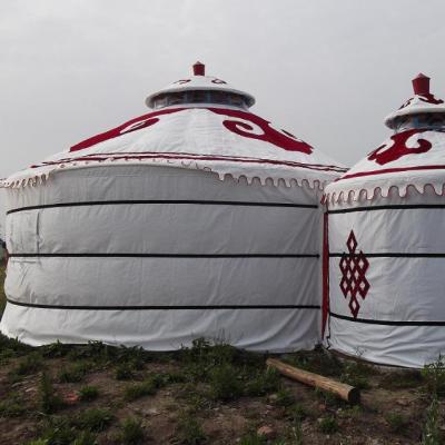 China Water Proof Mongolian Yurt Luxury Wooden Waterproof Dome for sale