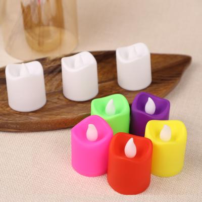 China Outdoor Plastic Solar Plastic Battery Operated Flickering Flameless Led Candle Flickering Flameless for sale