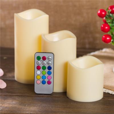 China Remote Control Battery Powered Flameless Warm Light Flameless Timer For Led Candle With Remote for sale