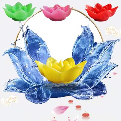 China COLOR CHANGING new amazin produt lotus flower shape waterproof led floating candle electric birthday candle for sale