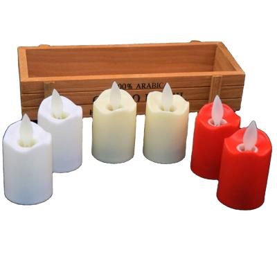 China COLOR CHANGING Soft Candle Shell Warm Dancing Light Flickering Wick Led Candles Pillar Flameless Small Candle for sale