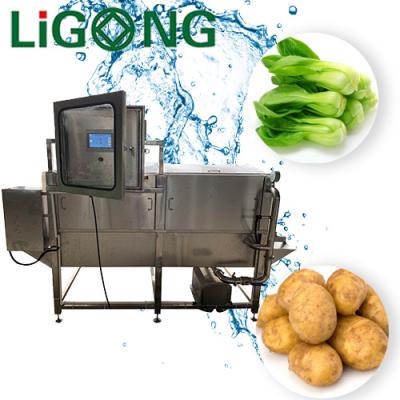 China Industrial Vegetable Box type Vegetable tomato Potato Spray Washing green leafy vegetable box spray cleaning Machine Te koop