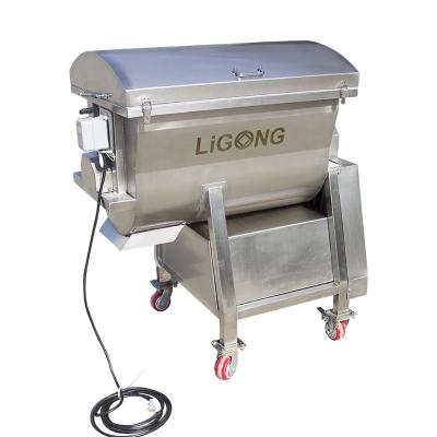 China Horizontal Double Ribbon Powder Mixer For Dry Powder With Flour Food Sugar Powder Blender à venda