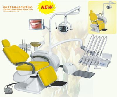 China CE Foldaway Patient Dental Chair Unit Electricity Highhand Mounted for sale