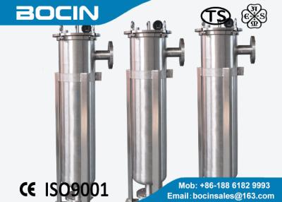 China Single bag stainless steel filter housing / liquid bag filter 1~ 100microns for sale