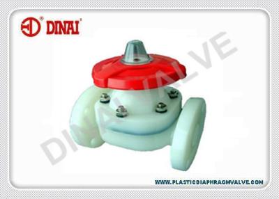 China PVDF/PTFE plastic diaphragm valve, weir type, 1/2