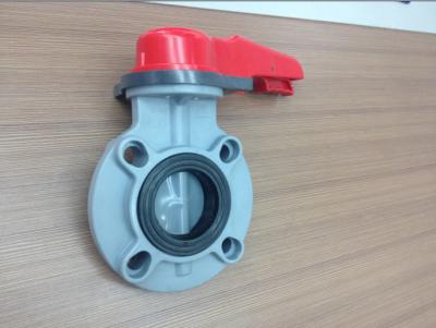 China PP / FRPP Plastic Butterfly Valve Wafer Connection Electric Actuator 2