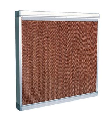 China Hotels Greenhouse Cooling System Evaporative Cooling Pad Aluminum Alloy Frame Protection Cooling Wall for sale