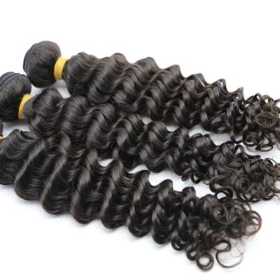 China 100% Raw Unprocessed Virgin Hair Deep Wave Hair Bundles Dye All Color 10-30 inches DEEP Wave Length is 2 inches longer for sale