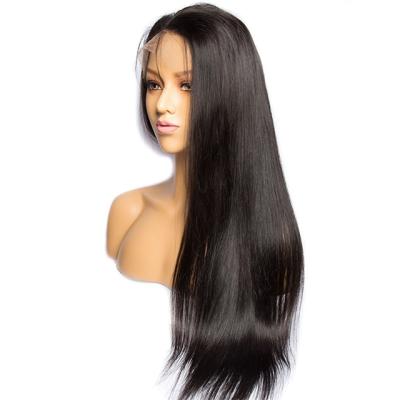 China 13*4 Lace Front Wig 180% Density Quality Remy Hair Transparent Silky Straight Wave Pre Plucked Baby Hairline Wig for sale