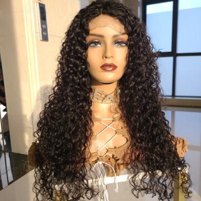 China Deep Wave 13*6 HD Densities 150 180 250 Lace Up Human Hair Wigs For Black Women Wholesale Brazilian Virgin Hair Front Wig With Baby Hair for sale