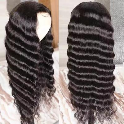 China Full Density Human Hair Wigs 13x4 Lace Frontal Wigs 4X4 Brazilian Loose Deep Frontal Brazilian Human Hair Loose Closure g for sale