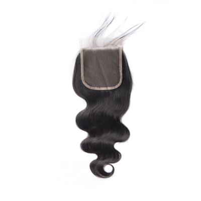 China Silky straight wave 4 x 4 sheer lace dense Remy Hair, baby hairline is 2 inches long for sale