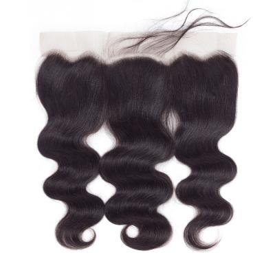 China Body Wave 13*4 Swiss Lace Band Sheer Natural Remy Human Hair 4x4 Color Remy Human Hair Inch Swiss Lace for sale