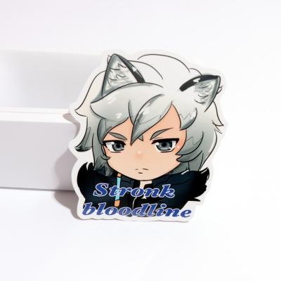 China Cartoon Sticker Custom Printing PVC Material Holographic Stars Anime Stickers Vinyl Decals for sale