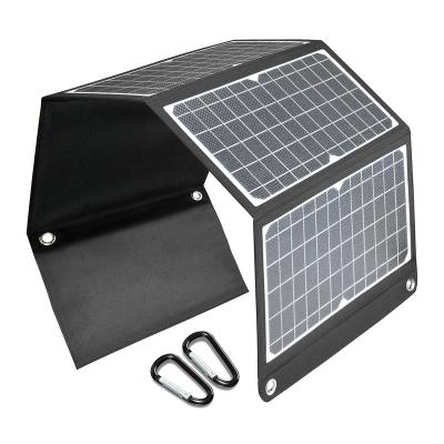 China High S+ETFE Polyester Portable MONO Cell Solar Panel USB Type-C OEM OEM Transparent Waterproof Cloth (600D) 30W Flodable Flodable Solar Panel Mobile Phone Charger Solar Panel for sale