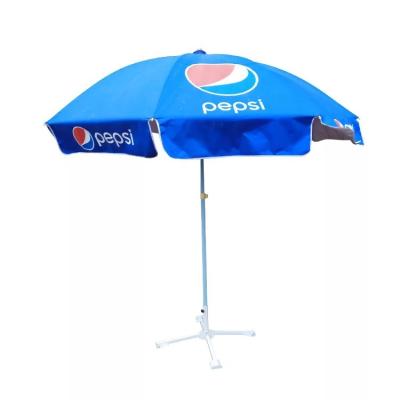 China Custom Large Umbrella 210D 420D 600D Anti-UV Waterproof Fabric Traditional Printing Log Umbrella Outdoor Parasol for sale