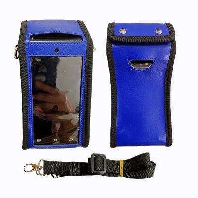 China Protector for Verifone Smart Handheld POS Machine PU Leather Care Case with Lanyard POS Terminal Cover Device for X990 for sale