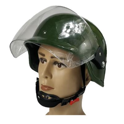 China PE+Alumina Police Protective Equipment ABS Material Anti Riot Helmet Police Duty Gears Helmet Black for sale