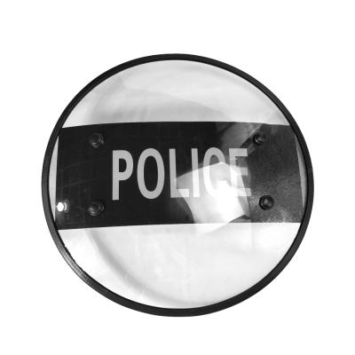 China factory directly sell around riot shield police shield anti riot 550*550 mm for sale