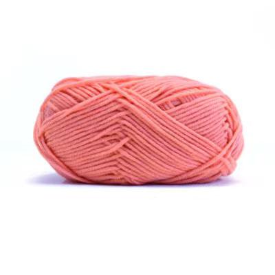 China 100% DIY Acrylic Handmade Knitting Fibers 12 Color Baby Milk Cotton Yarn Carpet Yarn for sale