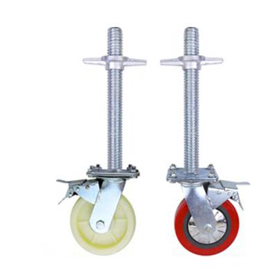 China Contemporary Caster Casters Rubber Adjustable Scaffolding Part Professional Hand Wheels for sale