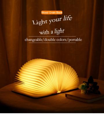 China Modern Brilliant Home Led Book Lamp Paper Table Lamp CE ROHS Gift Reading Desk Light USB Battery Amazon Hot Sale for sale