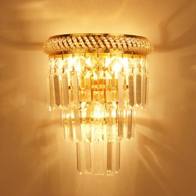 China Modern Glass Wall Light Bedroom Light Fixture Black Gold Color Lighting Indoor Lamp for sale