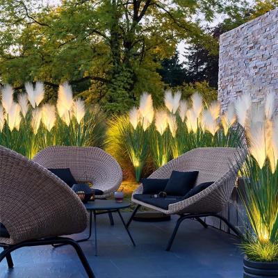 China Solar Powered LED Fiber Optic Lamp IP54 Reeds Outdoor LED Floor Lamp for sale