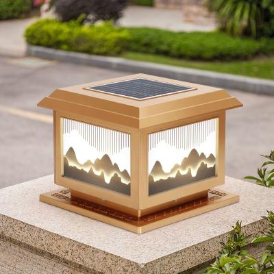 Chine Éclairage à colonne solaire résistant à l'humidité 12W Éclairage à colonne solaire extérieur Pour jardin de villa à vendre