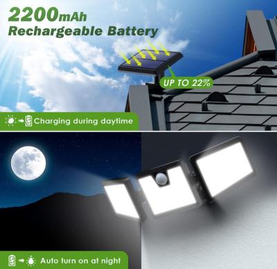China IP44 Smart Sensor LED Light 500 Lumen Solar Outdoor Wall Sconce 5,5 V à venda