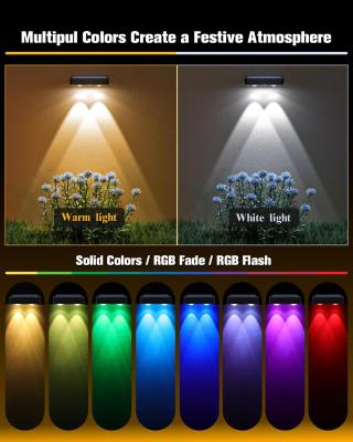 China IP65 Iluminação de vedação solar decorativa Iluminação LED à prova d'água exterior durável com 12 cores RGB à venda