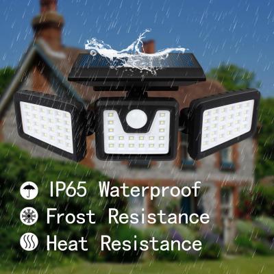 China 3 Head Solar Wall Light 800 Lumen Sensor de movimento à prova d'água Luz IP65 à venda