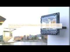 RGB Solar Flood Light 515LM Bluetooth LED Flood Light IP65 With Music Rhythm Function