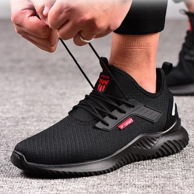 China Indestructible Shoes Men Safety Steel Toe Work Shoes With Steel Toe Cap Puncture-Proof Boots Lightweight Dropshipping Breathable Sneakers for sale