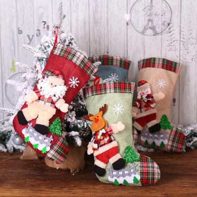 China New Wholesale Price Santa Gift Bag Factory Direct Durable Three-Dimensional Sales Children's Christmas Candy Jars for sale