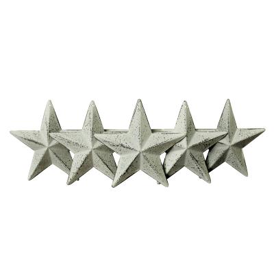 China Rustic Antique Country Vintage Gifts Metal Barn Star Wall/Door Decor, 4-Inch, Set of 6. for sale