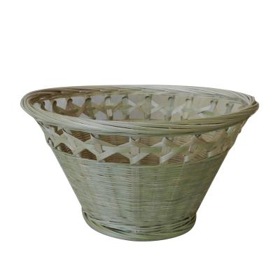 China Sustainable Bamboo Hand - Woven Flower Gift Basket Fruit Basket Snack Dessert Storage Organizer, Universal Eco-Friendly Craft Basket for sale