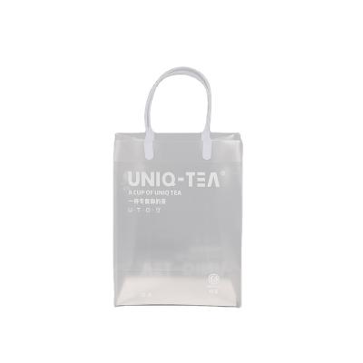 China Recyclable Custom Promotional PVC Bags Transparent Tote Clear PVC Bag for sale