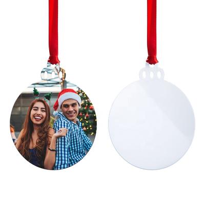 China Christamas Home Decoration Sublimation Masks Pendants Sublimation Mask Christmas Ornaments For Decorating Christmas Tree for sale