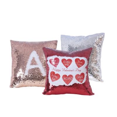 China Wholesale Price New Design Sublimation Sequin Simple Mermaid Cushion Cover for sale