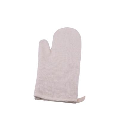 China White Traditional Sublimation Oven Heat-Resistant Printable Canvas Microwave Mitten for sale