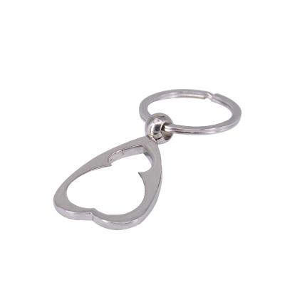 China Souvenir Gifts Promotion Sublimation Metal Heart Shape Key Chain Sublimation Mask Keyholder With Black Gift Box for sale