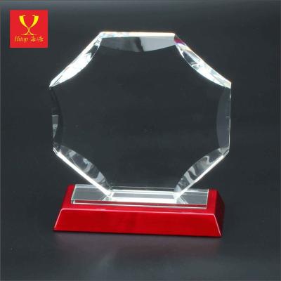 China Clear Custom Acrylic Europe Hitop Trophy Block White Colored Glass Trophy Awards For Display for sale