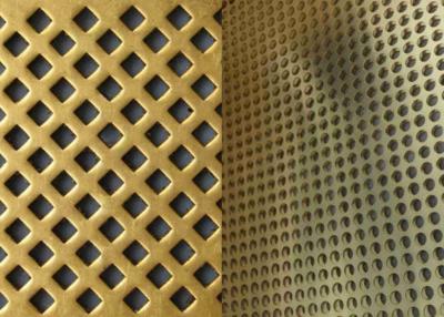 China Indicador 3 36 al metal perforado Mesh Copper Brass For Decoration en venta