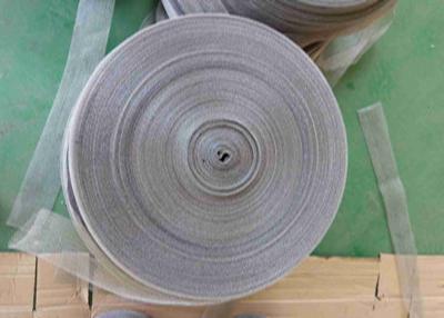 China Shielding Knitted Wire Mesh Tape Stainless Steel 10m Roll for sale