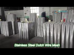 0.086mm to 1.2mm thickness stainless steel dutch wire mesh for effective liquid filtration