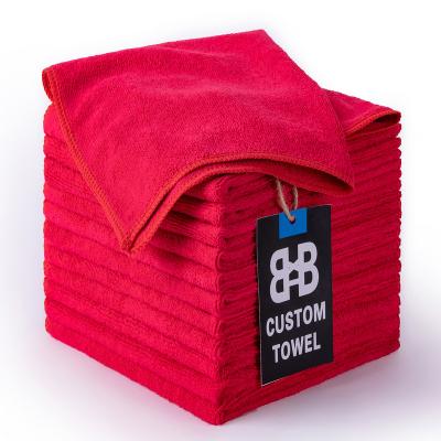 China Child-Proof High quality Auto Care Microfiber Car Cleaning Cloth sport microfiber towel car detailing towel 300gsm 40*40cm for sale