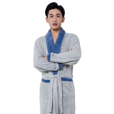 China Child-Proof Wholesale Soft Warm Spa Plush Fleece Luxury Couple Bathrobe Set With Customization Logo for sale